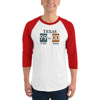 3/4 sleeve raglan shirt